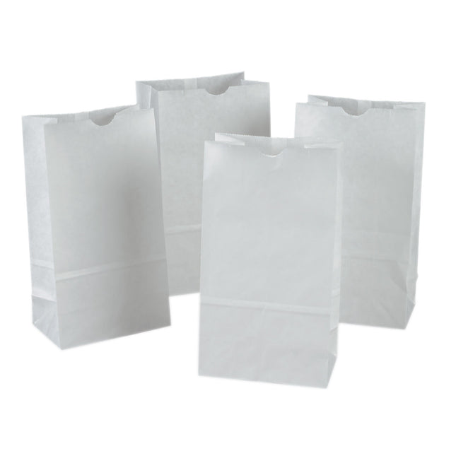 Kraft Bag, White, 50 Bags