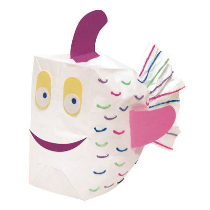Kraft Bag, White, 50 Bags