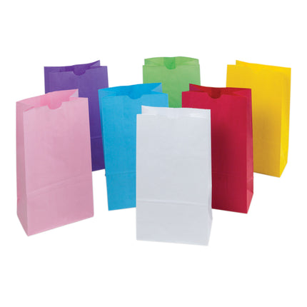 Kraft Bag, Assorted Pastel Colors, 28 Bags