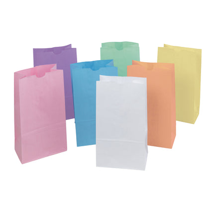 Kraft Bag, Assorted Pastel Colors, 28 Bags