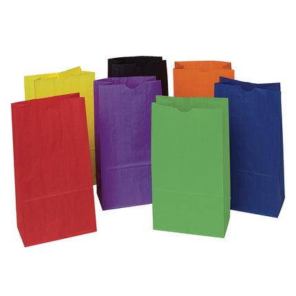 Kraft Bag, Assorted Bright Colors, 28 Bags