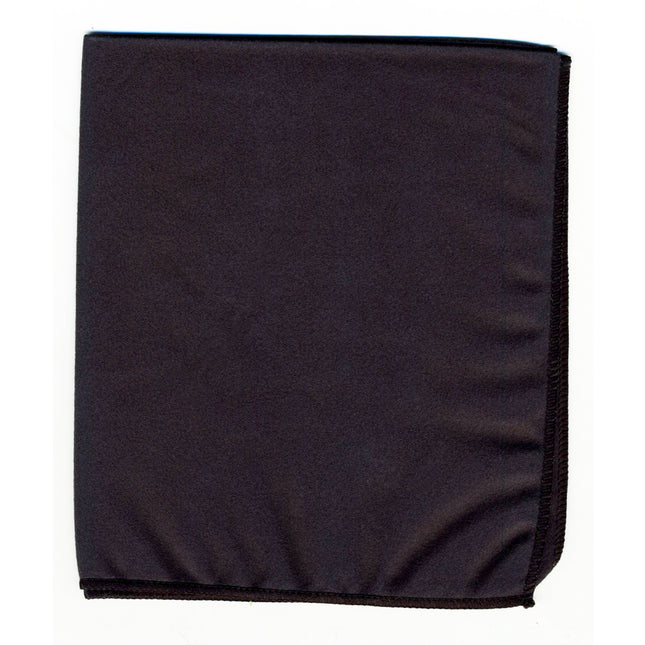 Whiteboard Erasers, Microfiber Dry Erase Cloth, Black, 12" x 14", 1 Piece