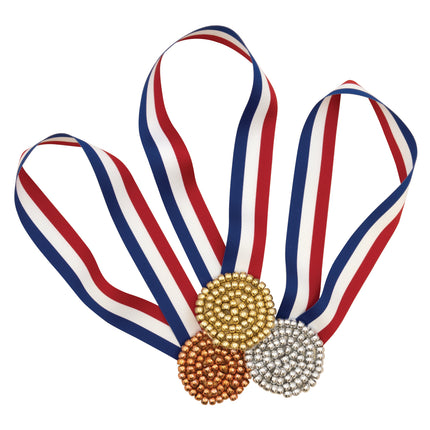 Pony Beads, Gold, Silver & Copper, 500 Count