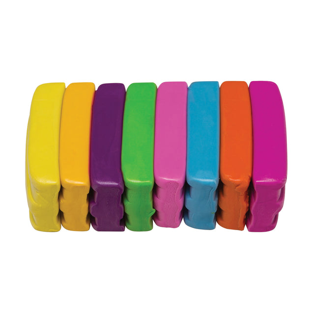 Modeling Clay, 8 Neon Color Assortment, 8 Sticks