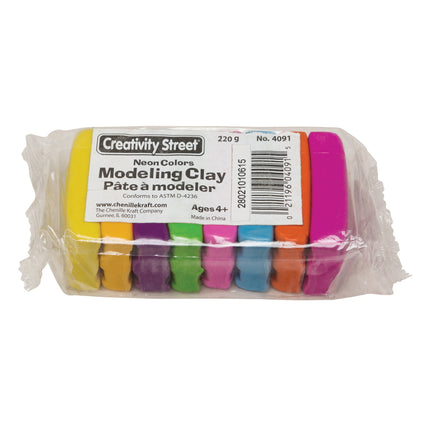 Modeling Clay, 8 Neon Color Assortment, 8 Sticks