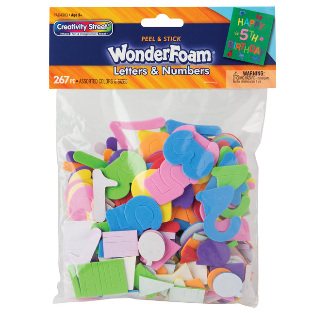 WonderFoam Peel & Stick Letters & Numbers