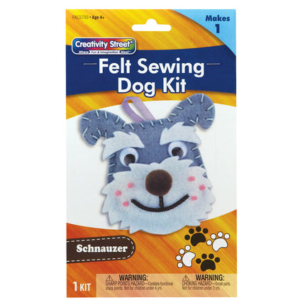 Felt Sewing Dog Kit, Schnauzer