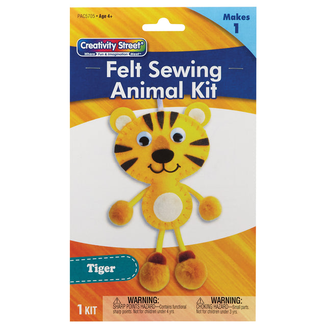 Felt Sewing Animal Kit, Tiger