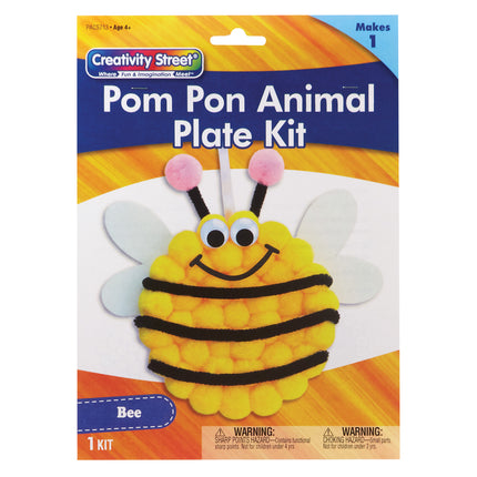 Pom Pon Animal Plate Kit, Bee
