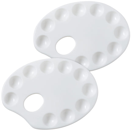 2ct Palette Paint Trays 10 Wells Plastic