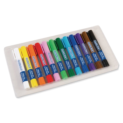 Glide-On Tempera Paint Sticks, 12 Assorted Primary Colors