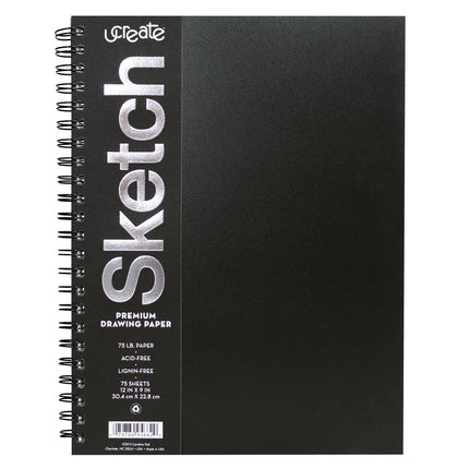 Poly Cover Sketch Book, 12x 9