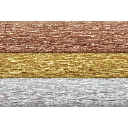 Extra Fine Crepe Paper, Metallic Assortment