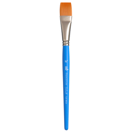 Select Flat Wash Brush Size 3/4in Series 3750 Short Blue Handle