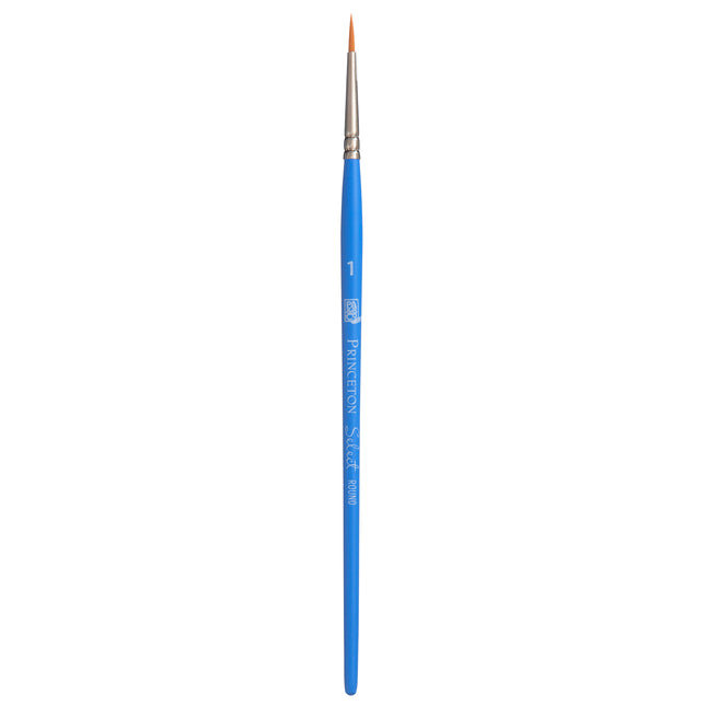 Select Round Brush Size 1 Synthetic Series 3750 Short Blue Handle