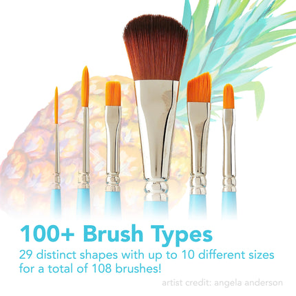 Select Round Brush Size 12 Natural Series 3750 Short Blue Handle