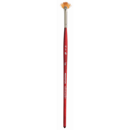 Velvetouch Fan Brush Size 10/0 Series 3950 Short Scarlet Handle