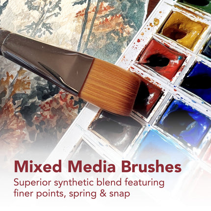Velvetouch Spotter Brush Size 18/0 Series 3950 Short Scarlet Handle