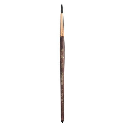 Neptune Round Brush Size 6 Series 4750 Short Dark Wood Handle