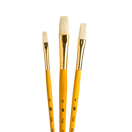Realvalue Brush St 3ct Ylw All Flat Natural Hair Bristle
