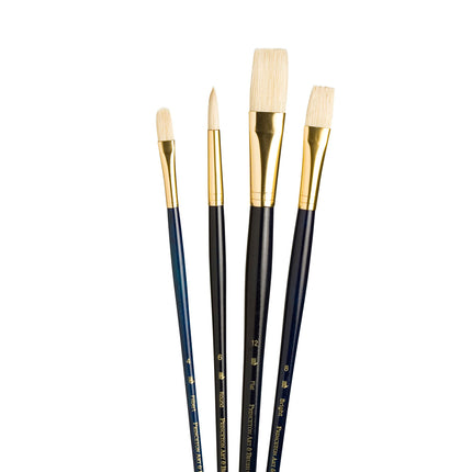 Realvalue Brush St 4ct Natural Long Dark Blue Handles
