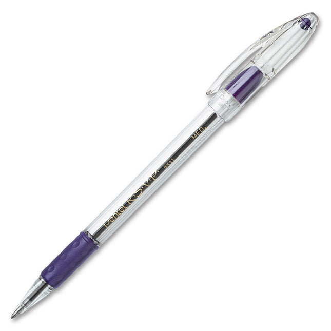R.S.V.P.® Ballpoint Pen, Medium Point, Violet, Pack of 12