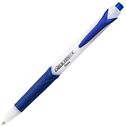 GlideWrite Ballpoint Pen with TechniFlo Ink, Medium Line, Blue, 1 Dozen