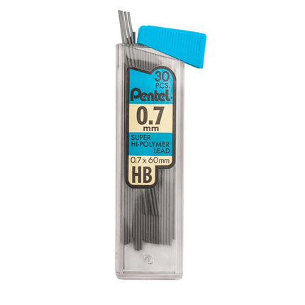 HB Super Hi-Polymer Leads, 0.7mm, Black, 30 leads