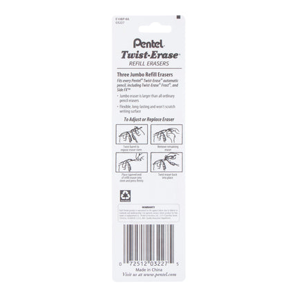 Refill Eraser 6pks Twisterase Pentel