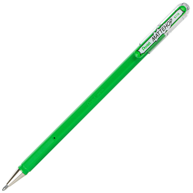 Hybrid Mattehop Green Gel Pen, 12pk