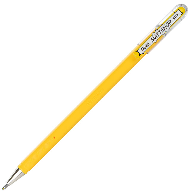 Hybrid Mattehop Yellow Gel Pen, 12pk
