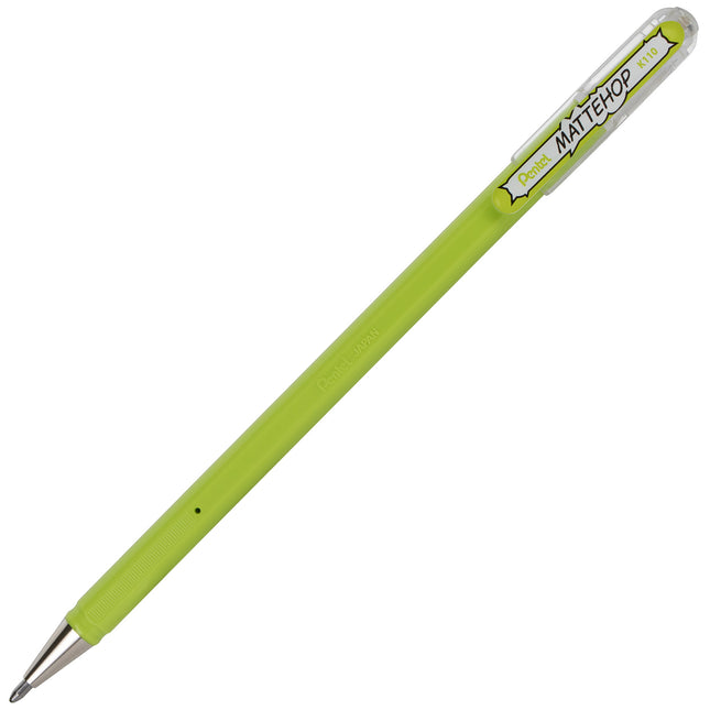 Hybrid Matthop Ylw-grn Gel Pen, 12pk