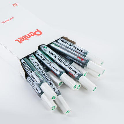Markathon Pump Dry Erase Marker, Chisel Tip, Green Ink, 1 Dozen