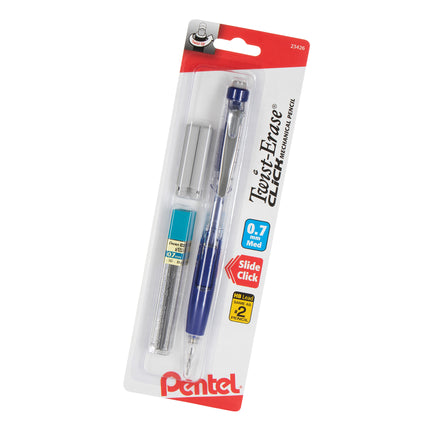 Twist-erase Click Mech Pencil 0.7mm W/lead & Erasers