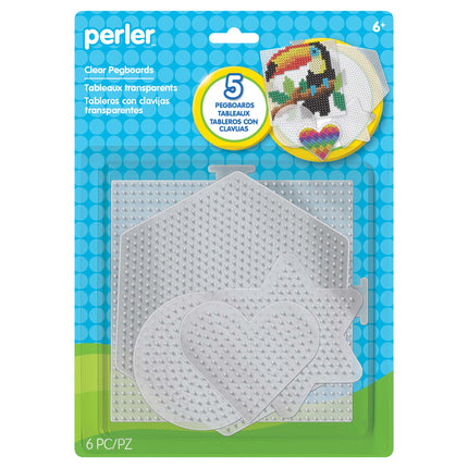 Small & Large Basic Shapes Clear Pegboards