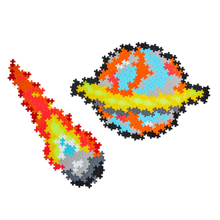 Building Blocks Puzzle By Number, Space, 500 Piece