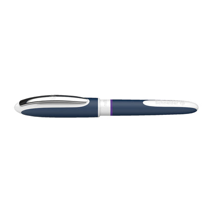 One Change Rollerball Pen, Refillable, 0.6 mm, Violet Ink, Single Pen