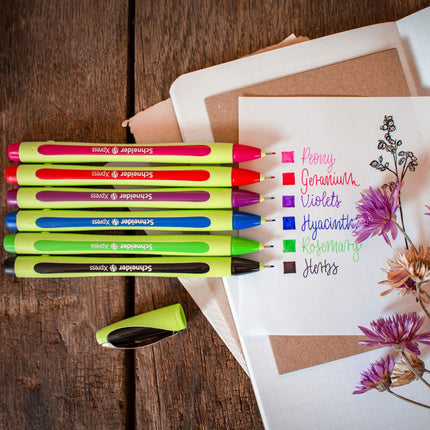 Xpress Fineliner Pens, 6-Color Assortment (Black, Red, Blue, Green, Violet, Pink)