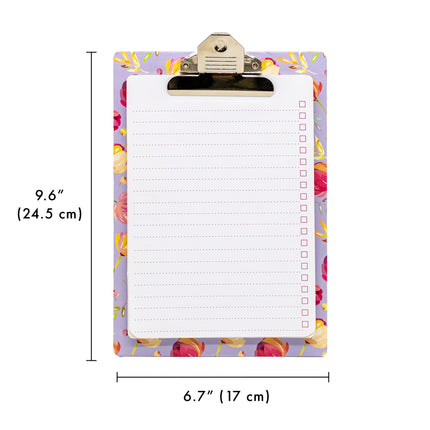 Blossom Clipboard with Pad - Pack 4