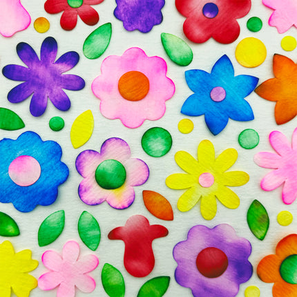 Blots Of Flowers