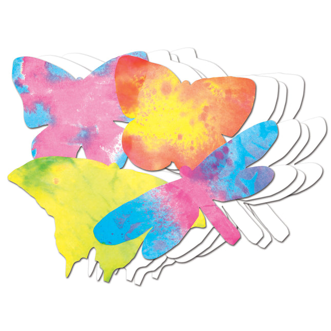 Color Diffusing Paper Butterflies