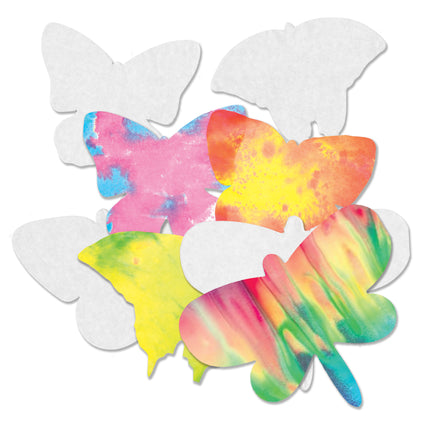 Color Diffusing Paper Butterflies