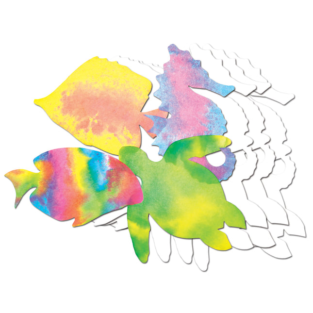 Color Diffusing Paper Sealife