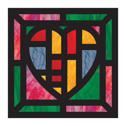 Stained Glass Heart Frames