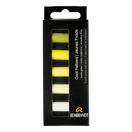 Soft Pastel Set Cool Yellows 5ct Rembrandt