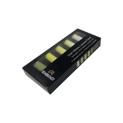 Soft Pastel Set Cool Yellows 5ct Rembrandt