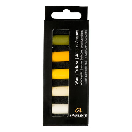 Soft Pastel Set Warm Yellows 5ct Rembrandt