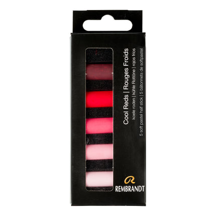 Soft Pastel Set Cool Reds 5ct Rembrandt