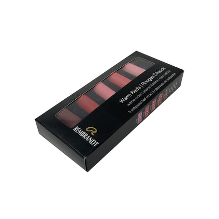 Soft Pastel Set Warm Reds 5ct Rembrandt