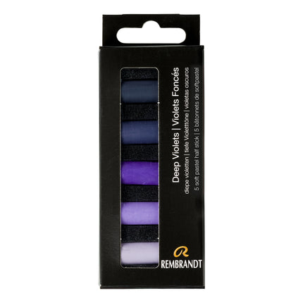 Soft Pastel Set Deep Violets 5ct Rembrandt